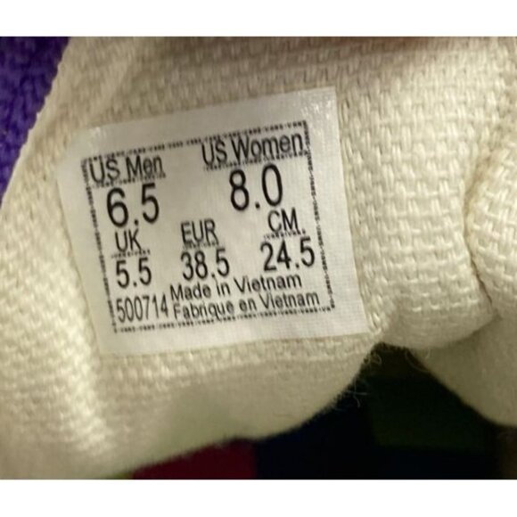 Vans Old Skool Multicolor Canvas Sneakers Men 6.5 - Picture 5 of 5